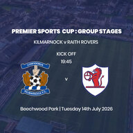 Event image Kilmarnock vs Raith Rovers (HOME FANS) (at Auchinleck Talbot FC)