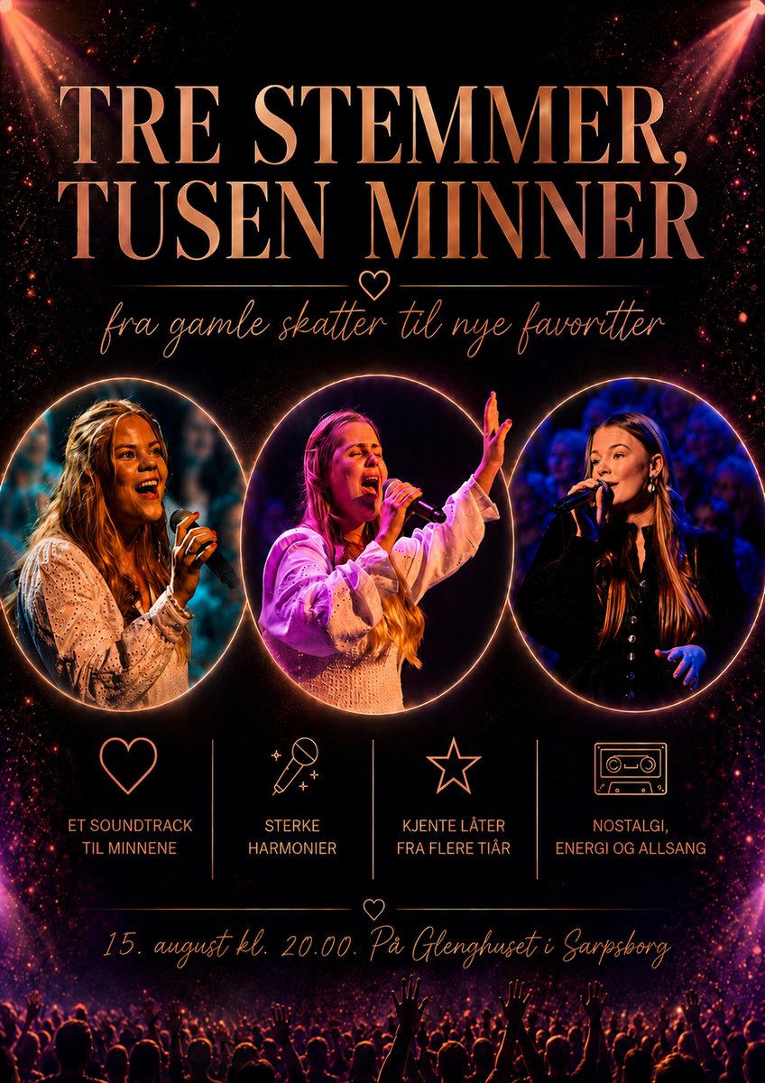Event image Glengfestivalen 2026 - Tre stemmer, tusen minner