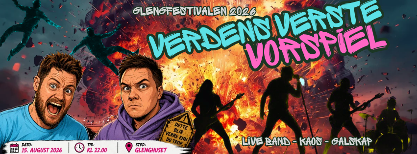 Event image Glengfestivalen 2026 - Verdens verste vorspiel