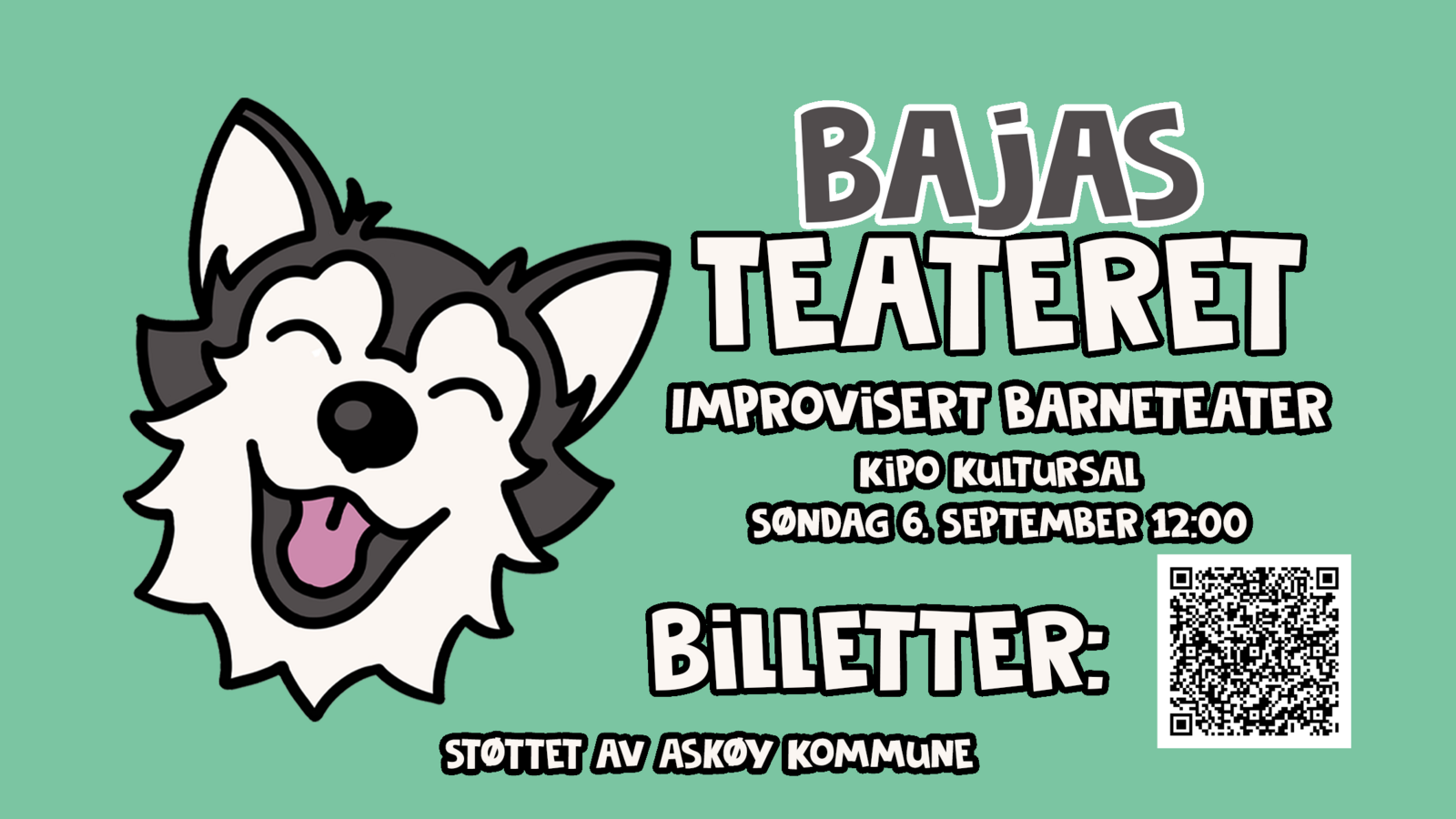 Event image BajasTeateret i Kipo Kultursal 6. September 2026!