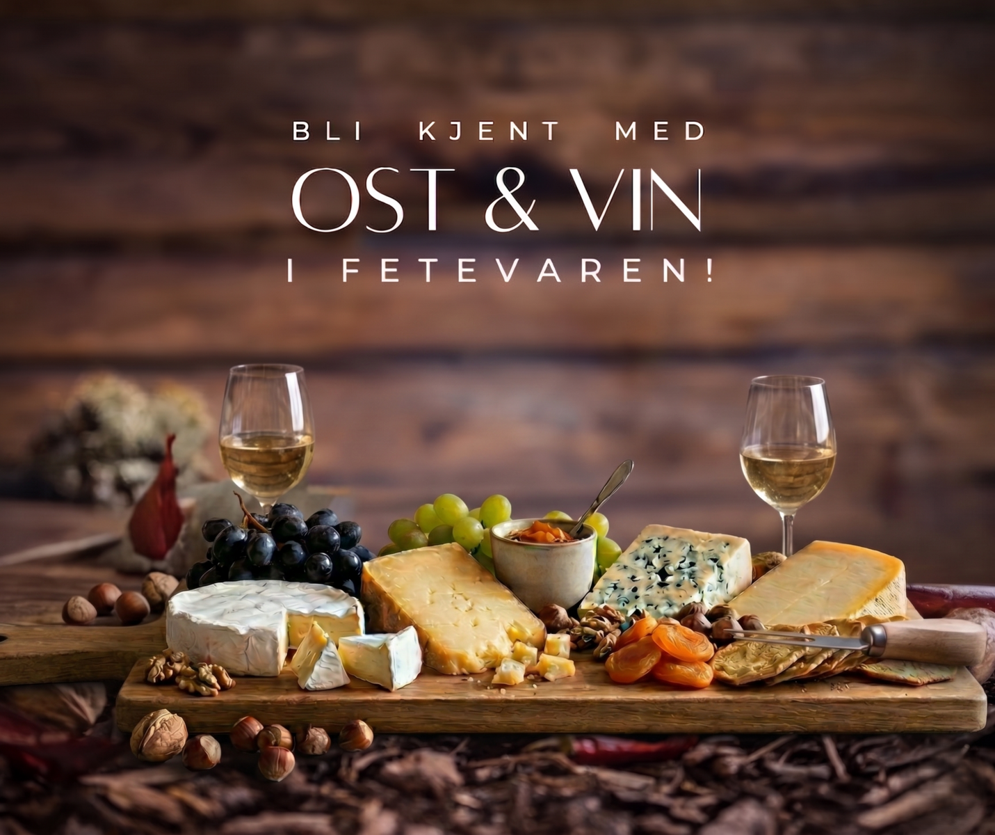 Bli kjent med ost & vin i Fetevaren – 02. september!