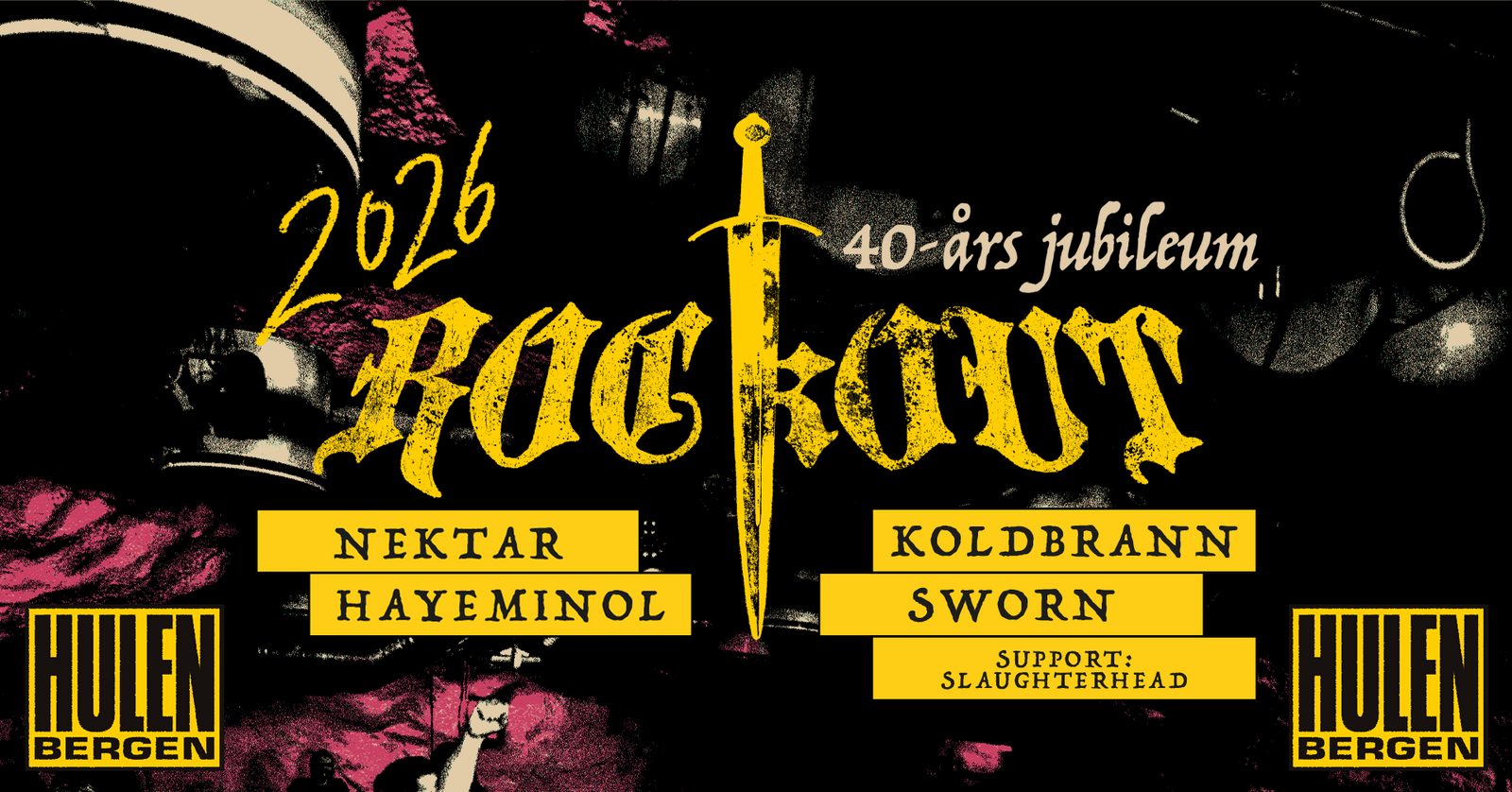 Bilde for arrangement ROCKOUT 2026 || 40 års Jubileum