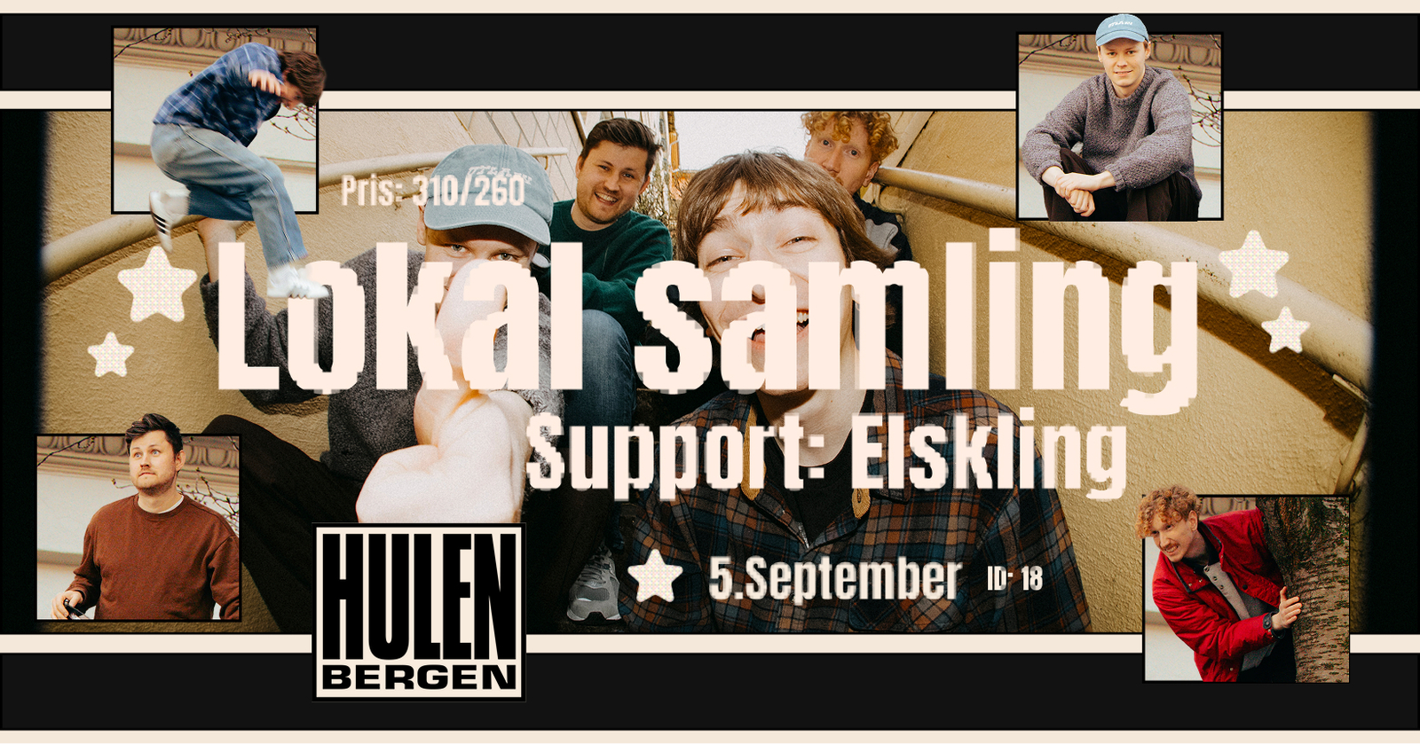 Event image Lokal Samling + supp: Elskling || Hulen
