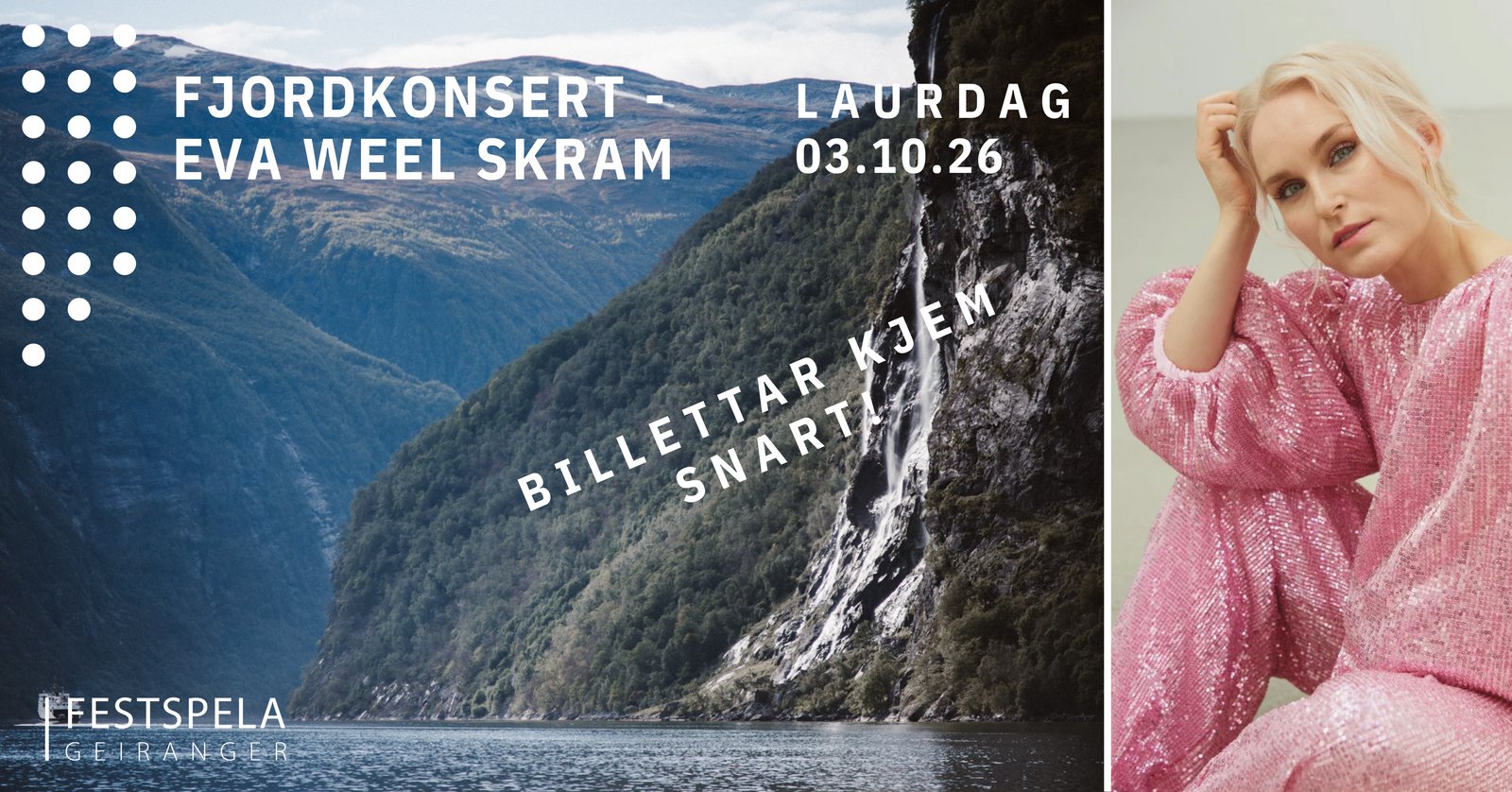Event image Eva Weel Skram på Geirangerfjorden