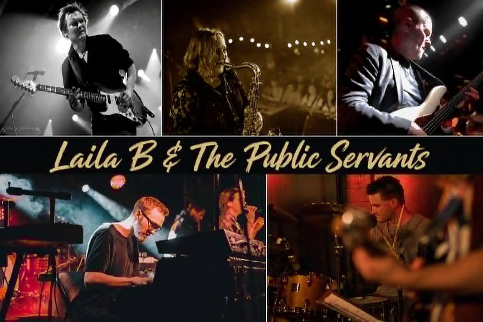 Event image Florø Rockeklubb og Husabula Kulturscene presenterer: Laila B & The Public Servants på Husabula