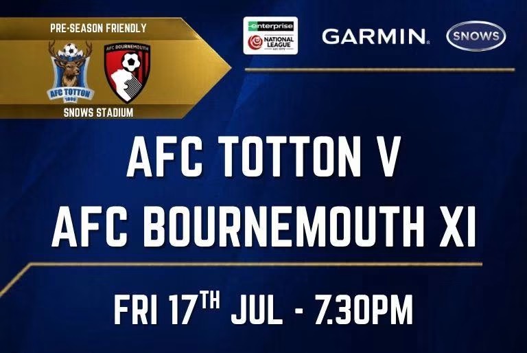 Event image AFC Totton v AFC Bournemouth XI - Pre Season Friendly