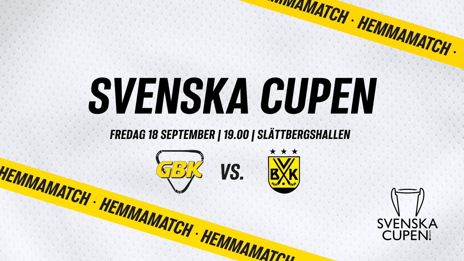 Event image Gripen Trollhättan BK vs Vetlanda BK / Svenska Cupen 