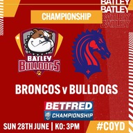 Event image BULLDOGS v BRONCOS 