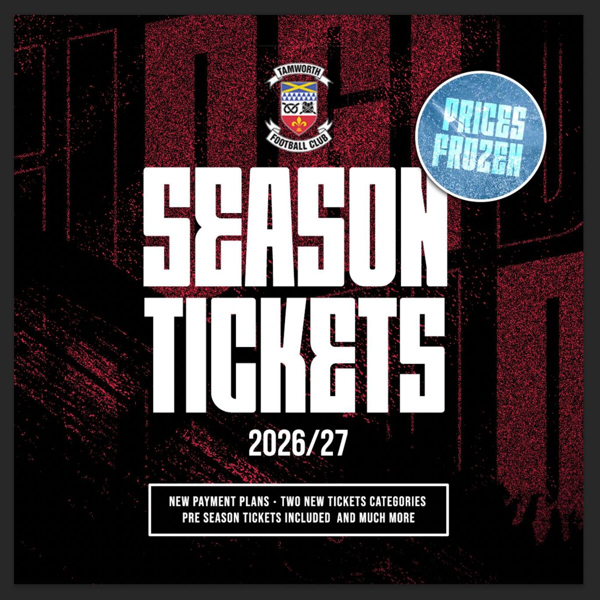 Season Ticket 2026/27 - Season Monthly Instalment
