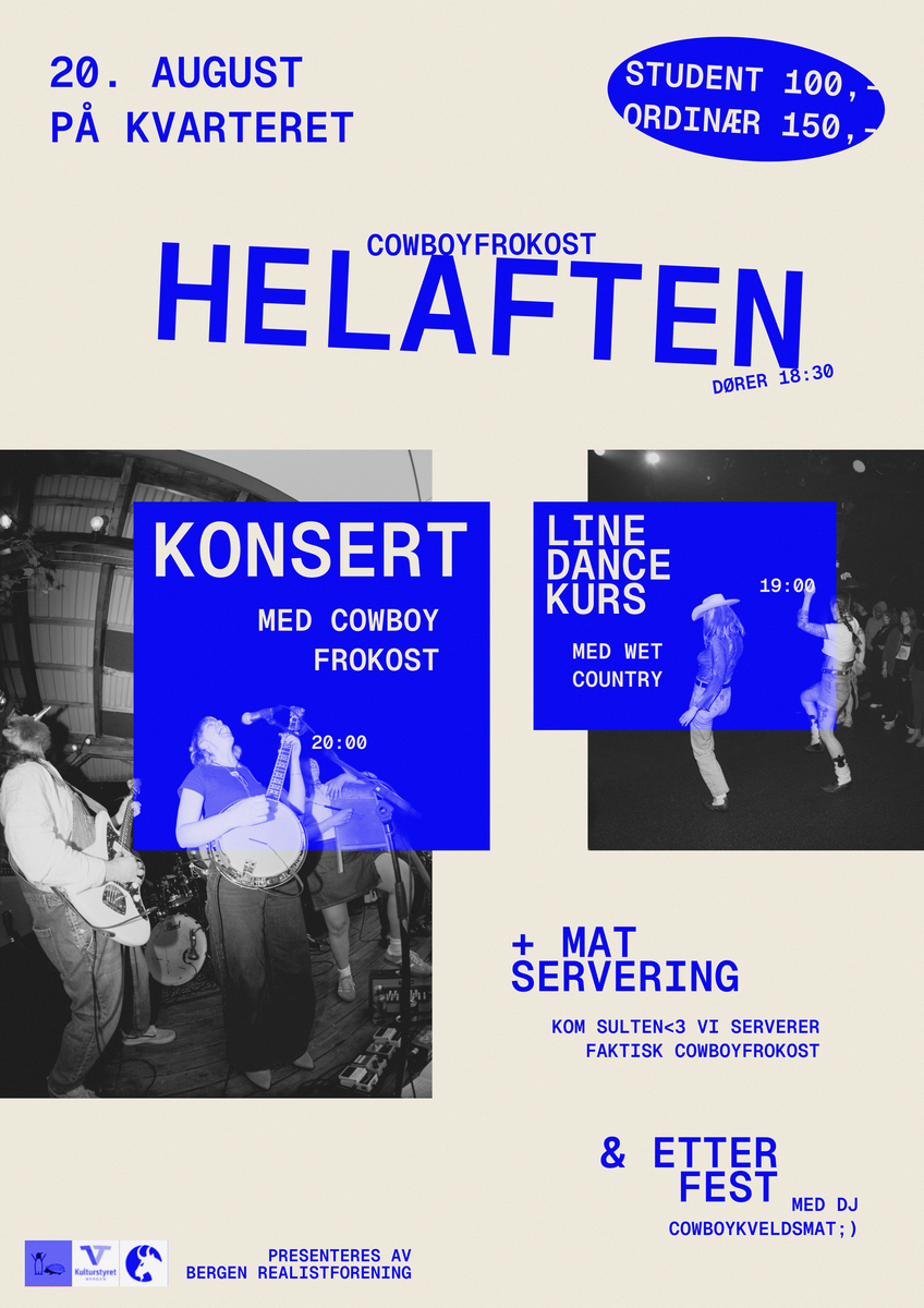 Event image COWBOY FROKOST HELAFTEN + MAT SERVERING + LINE DANCE KURS MED WET COUNTRY + ETTERFEST MED DJ COWBOY KVELDSMAT