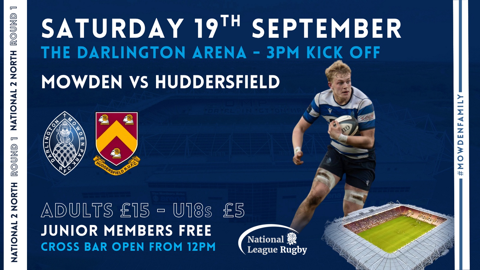 Event image Darlington Mowden Park v Huddersfield