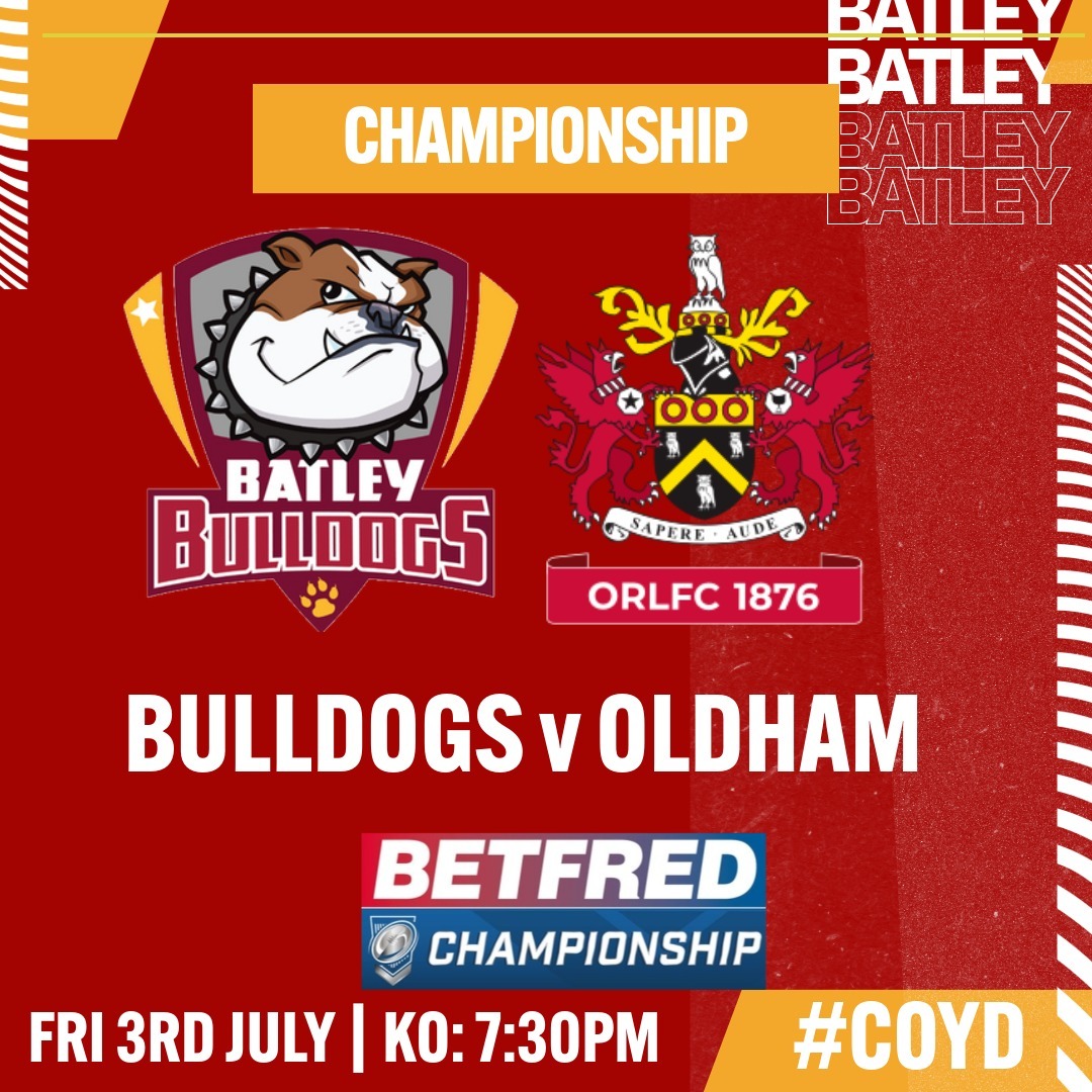 Event image Bulldogs v Oldham (Championship)