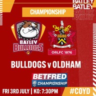 Event image Bulldogs v Oldham (Championship)