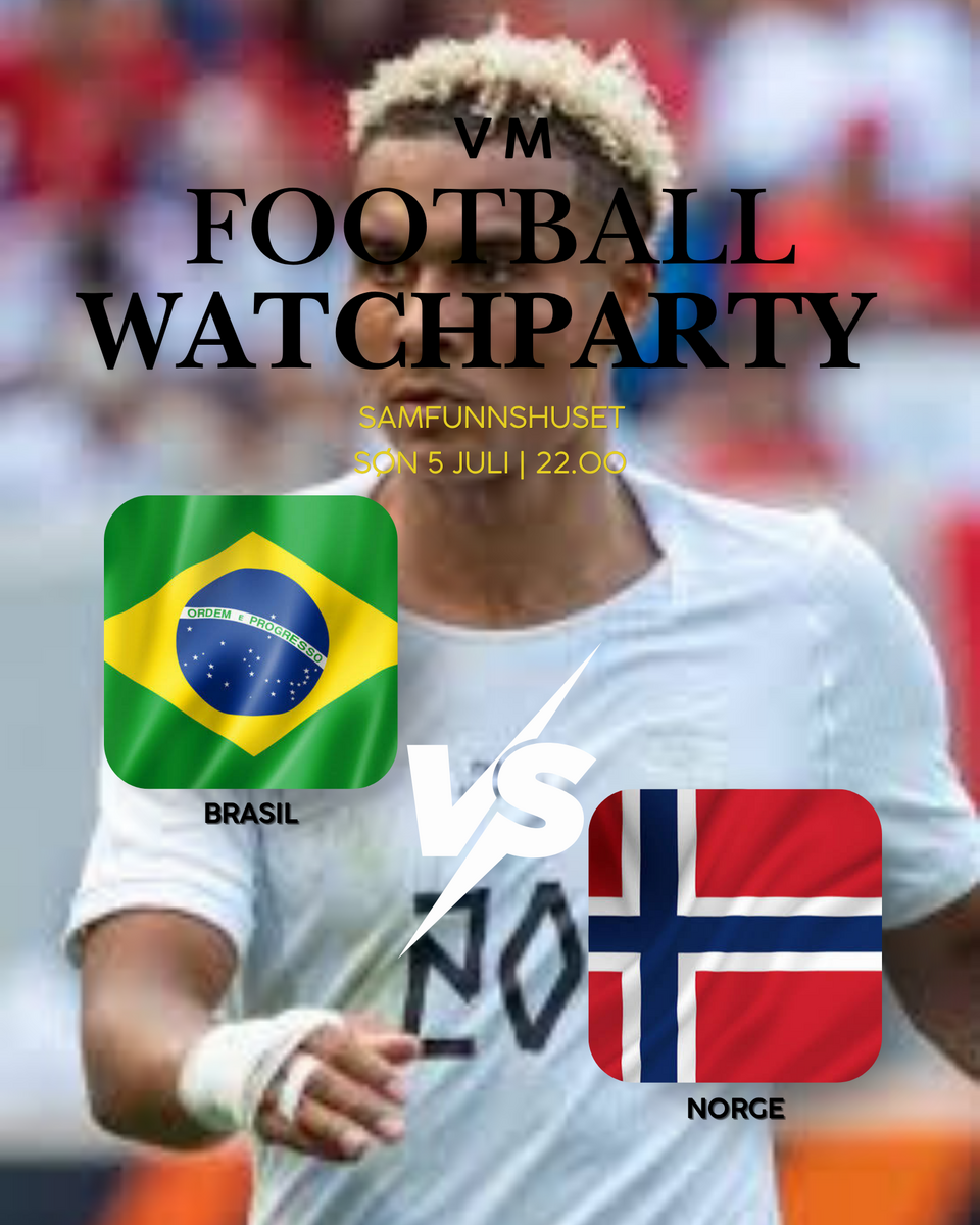 Event image Visning av Norge - Brasil åttendelsfinalen