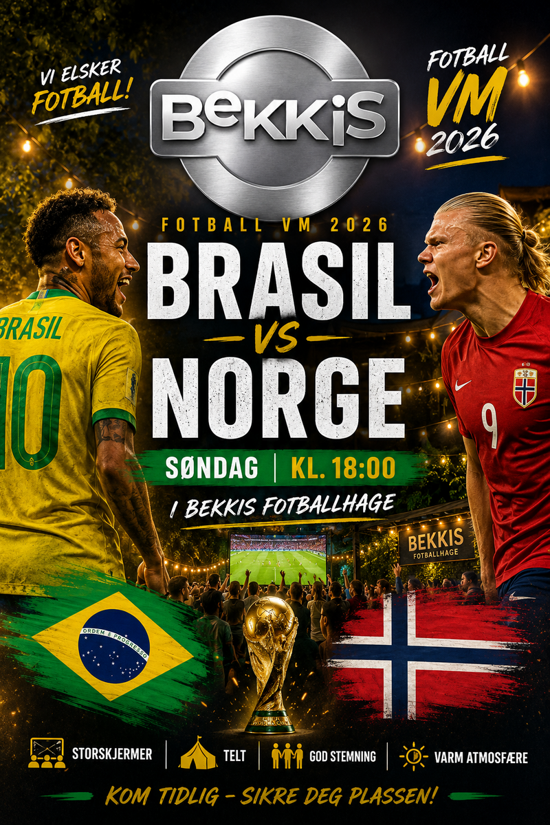 Event image Fotball VM 1/8 finale Brasil vs Norge