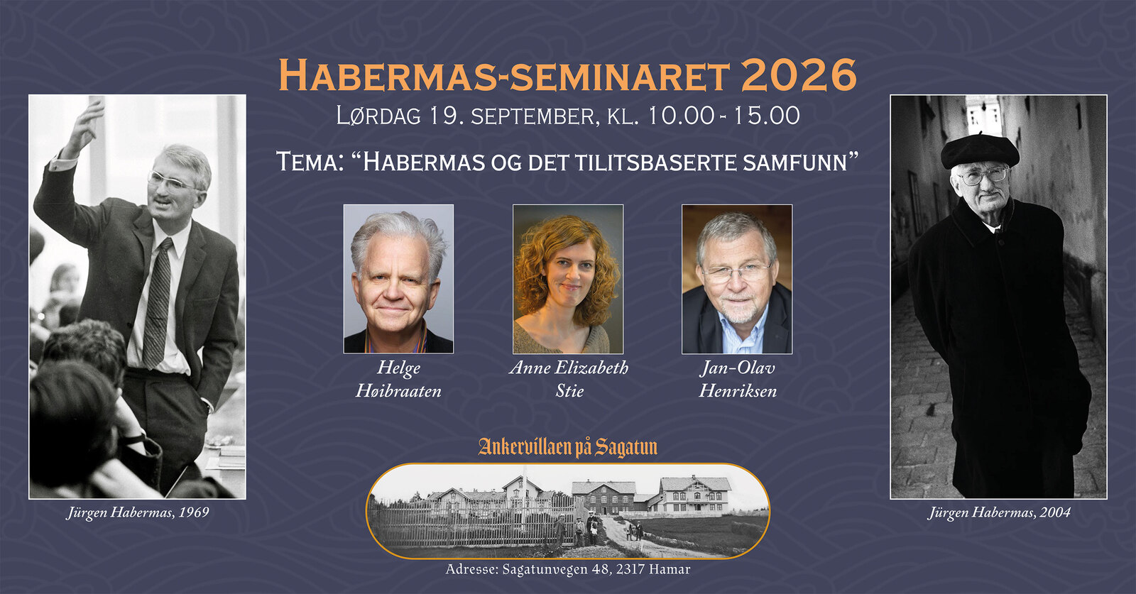 Event image Habermas-seminaret 2026: "Habermas og det tillitsbaserte samfunn"