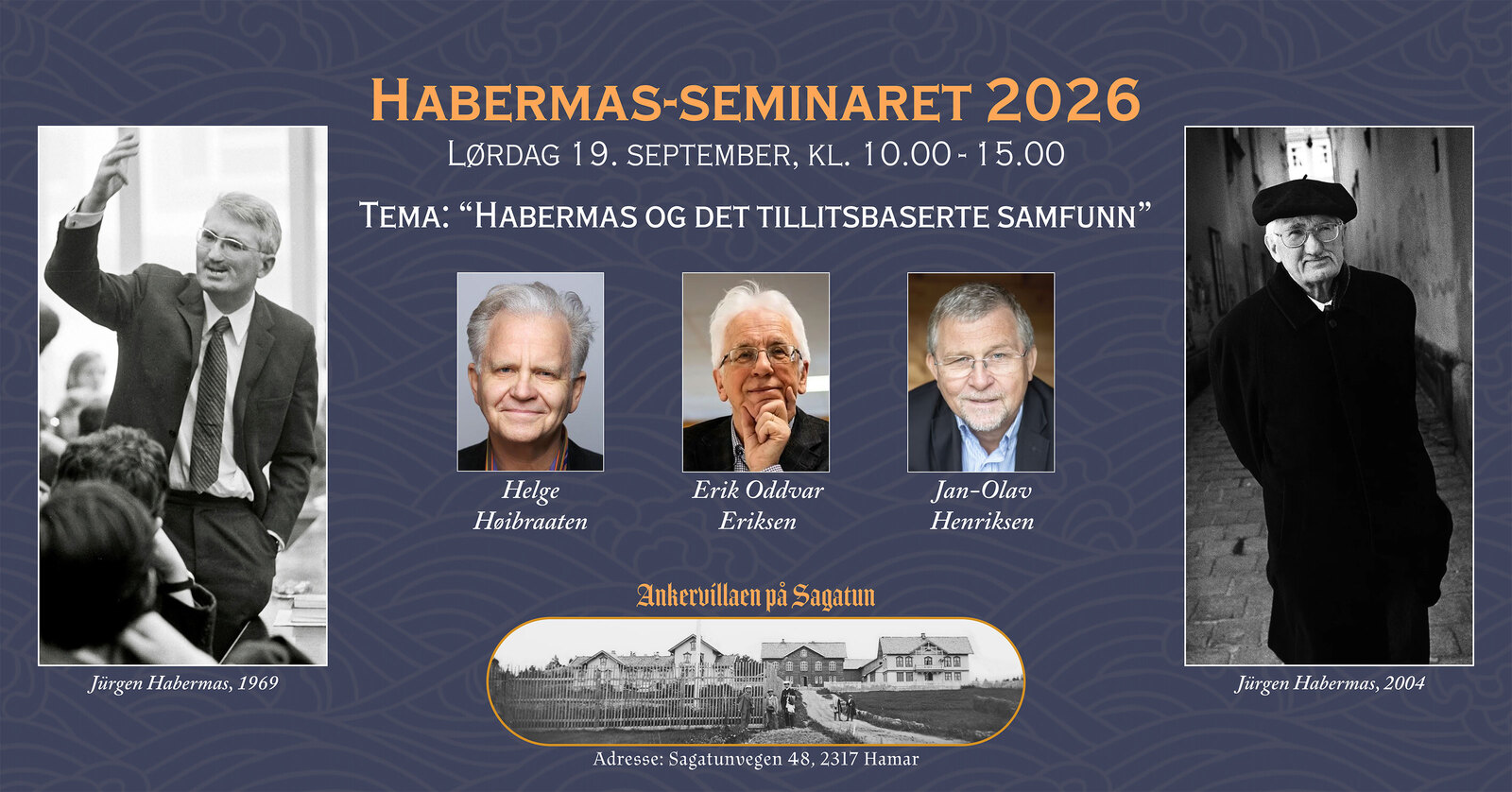 Event image Habermas-seminaret 2026: "Habermas og det tillitsbaserte samfunn"