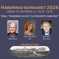 Event image Habermas-seminaret 2026: "Habermas og det tillitsbaserte samfunn"
