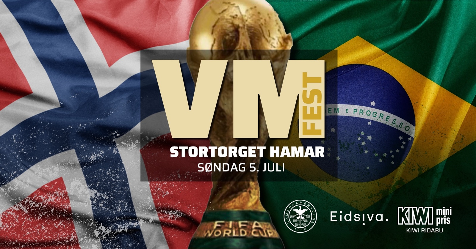 Event image VM-fest: Brasil - Norge