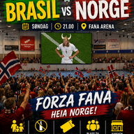 Event image 🇳🇴 Brasil – Norge på storskjerm i Fana Arena!
