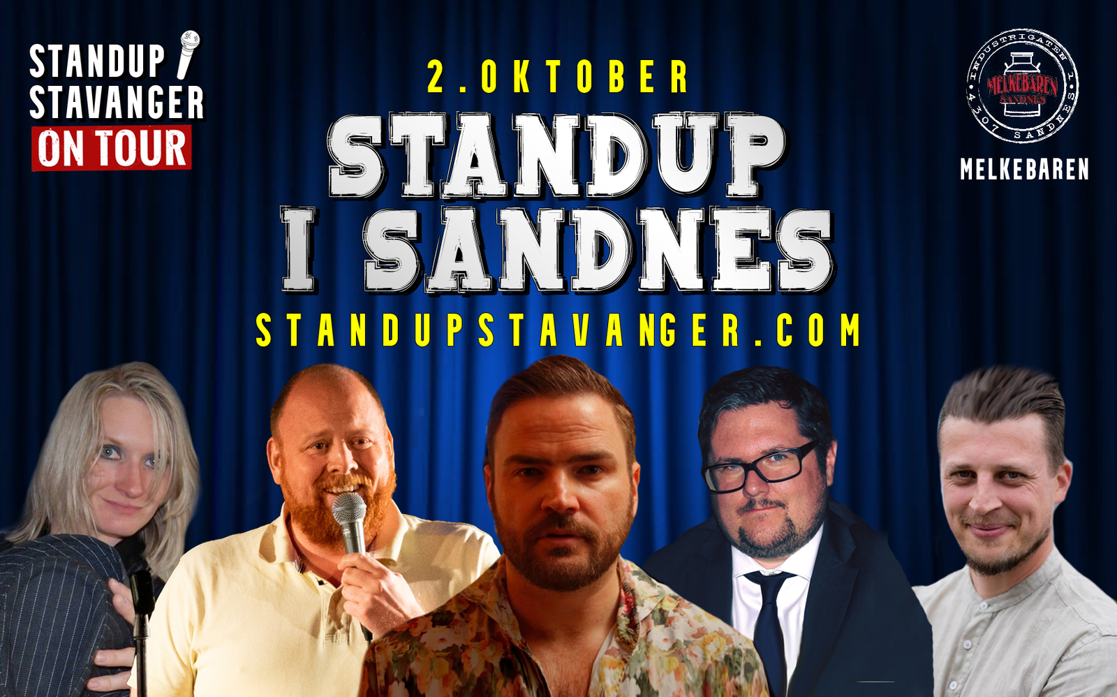 Event image Standup på Melkebaren - 2. oktober