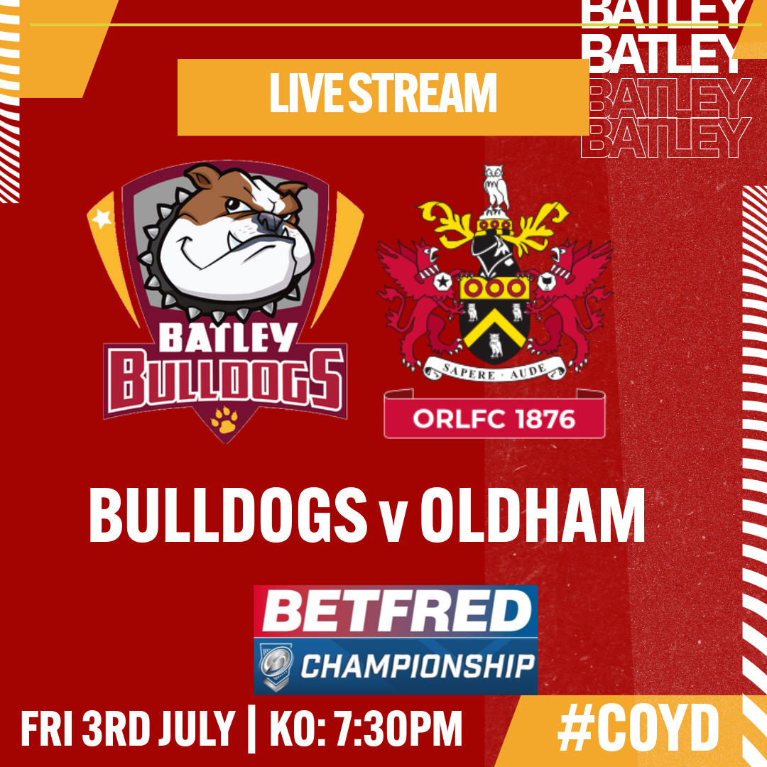 Event image Bulldogs v Oldham (Live Stream)