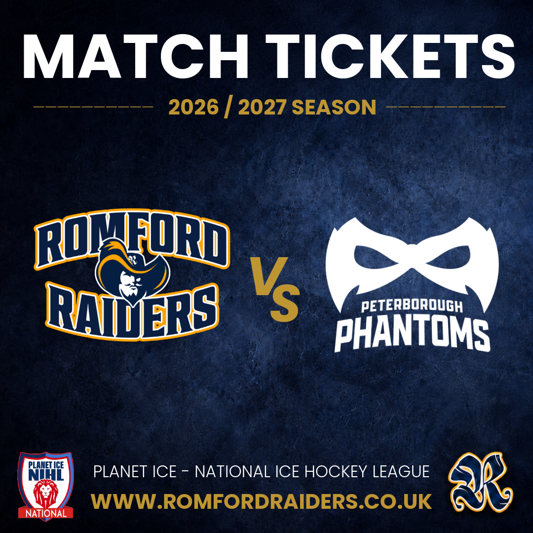 Event image Romford Raiders ICE HOCKEY vs Peterborough Phantoms Sunday - 06.09.2026 (PRE SEASON)