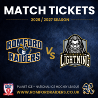 Event image Romford Raiders Ice Hockey vs Milton Keynes Lightning - Sunday 24.1.2027