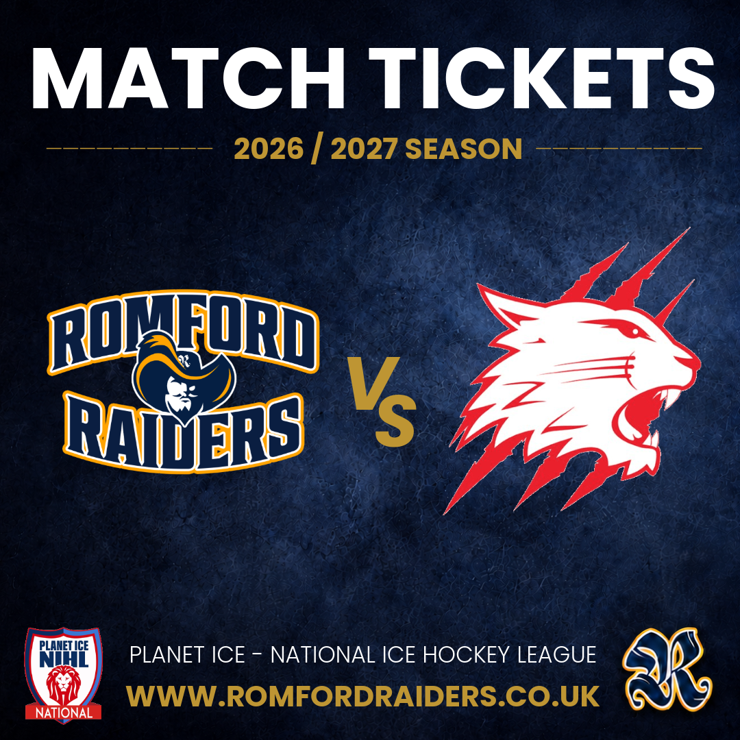 Event image Romford Raiders Ice Hockey vs Swindon Wildcats - Sunday 21.2.2027
