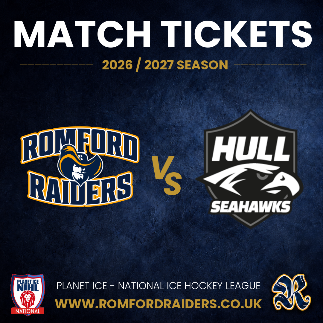 Event image Romford Raiders Ice Hockey vs Hull Seahawks - Sunday 8.11.2026