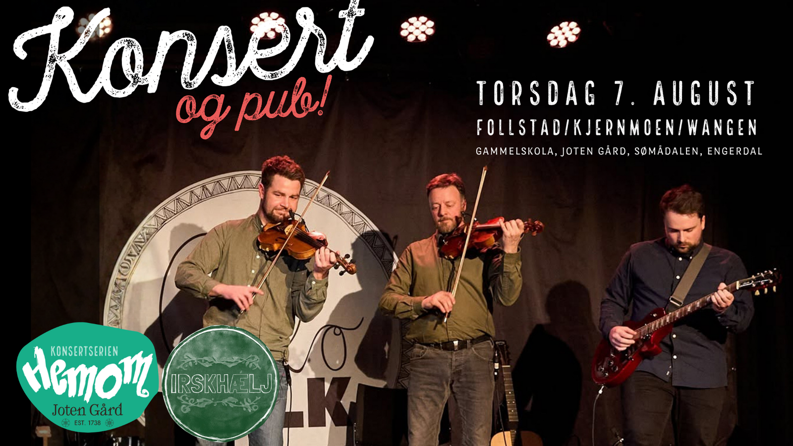 Event image Hemom: Konsert og pub med Follstad/Kjernmoen/Wangen