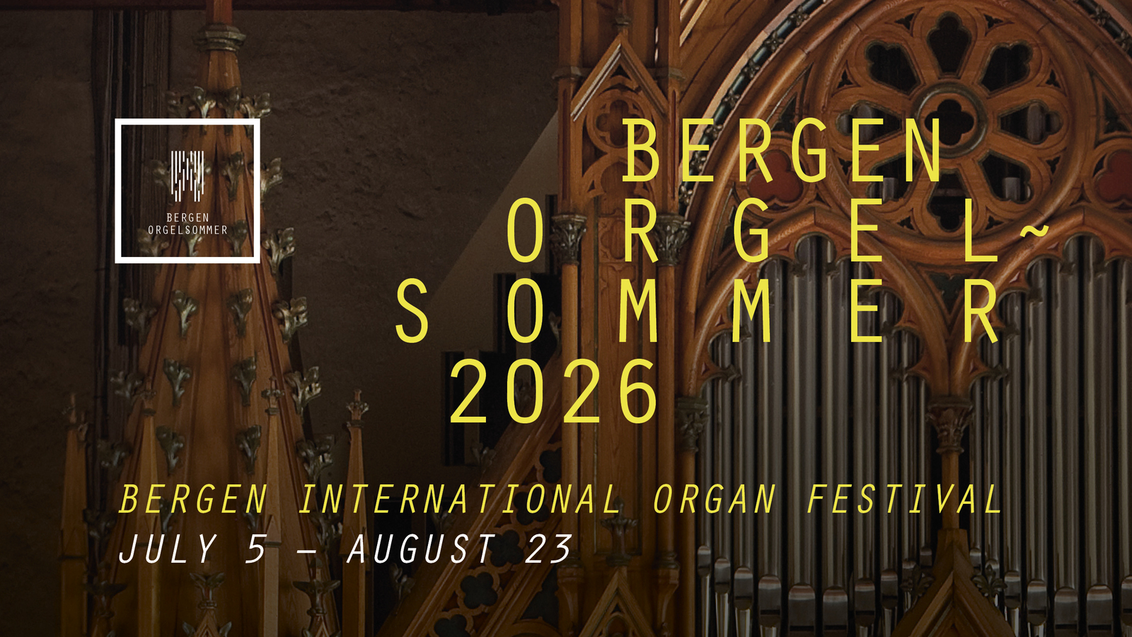 Event image Festivalpass – Bergen Orgelsommer 2026