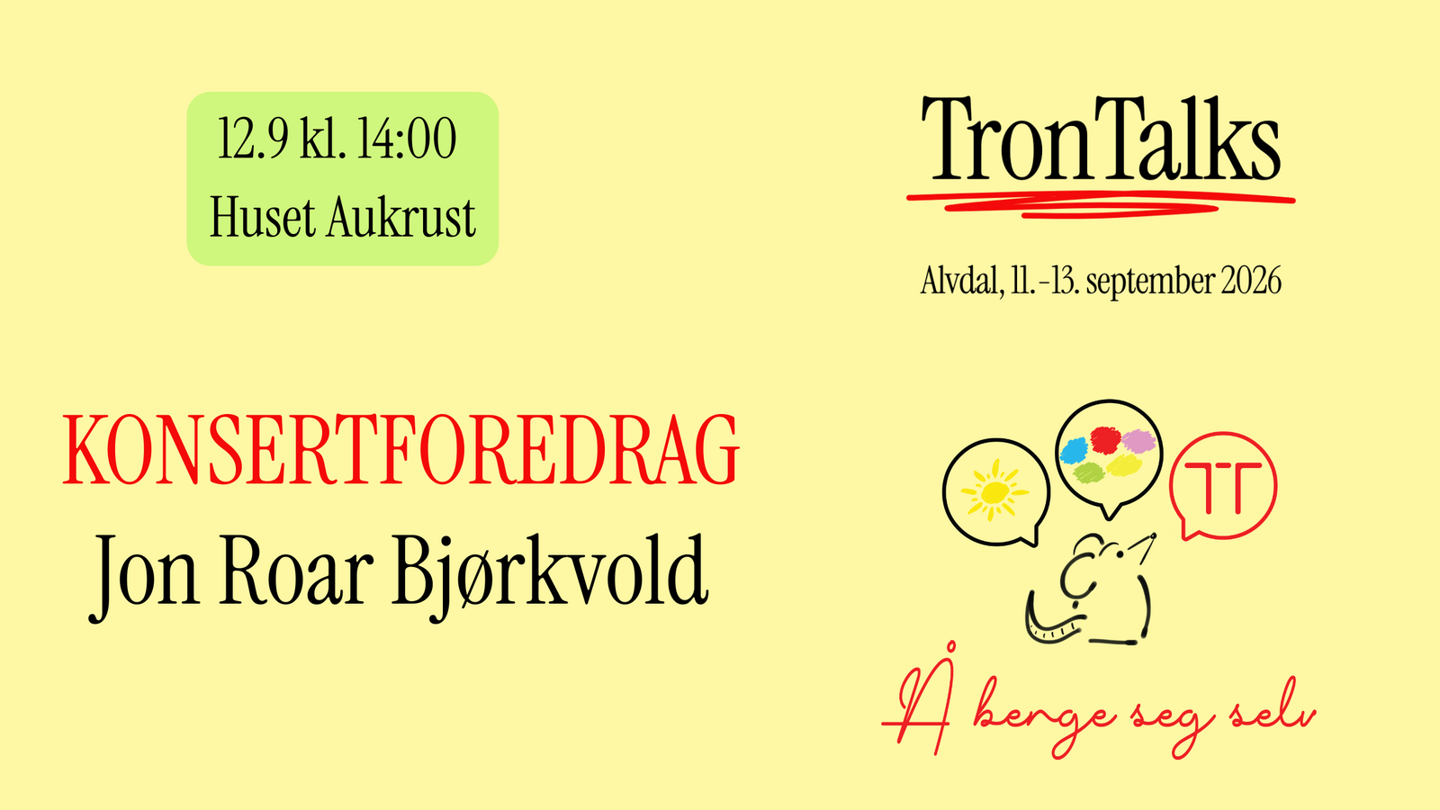 Event image Konsertforedrag - Jon Roar Bjørkvold