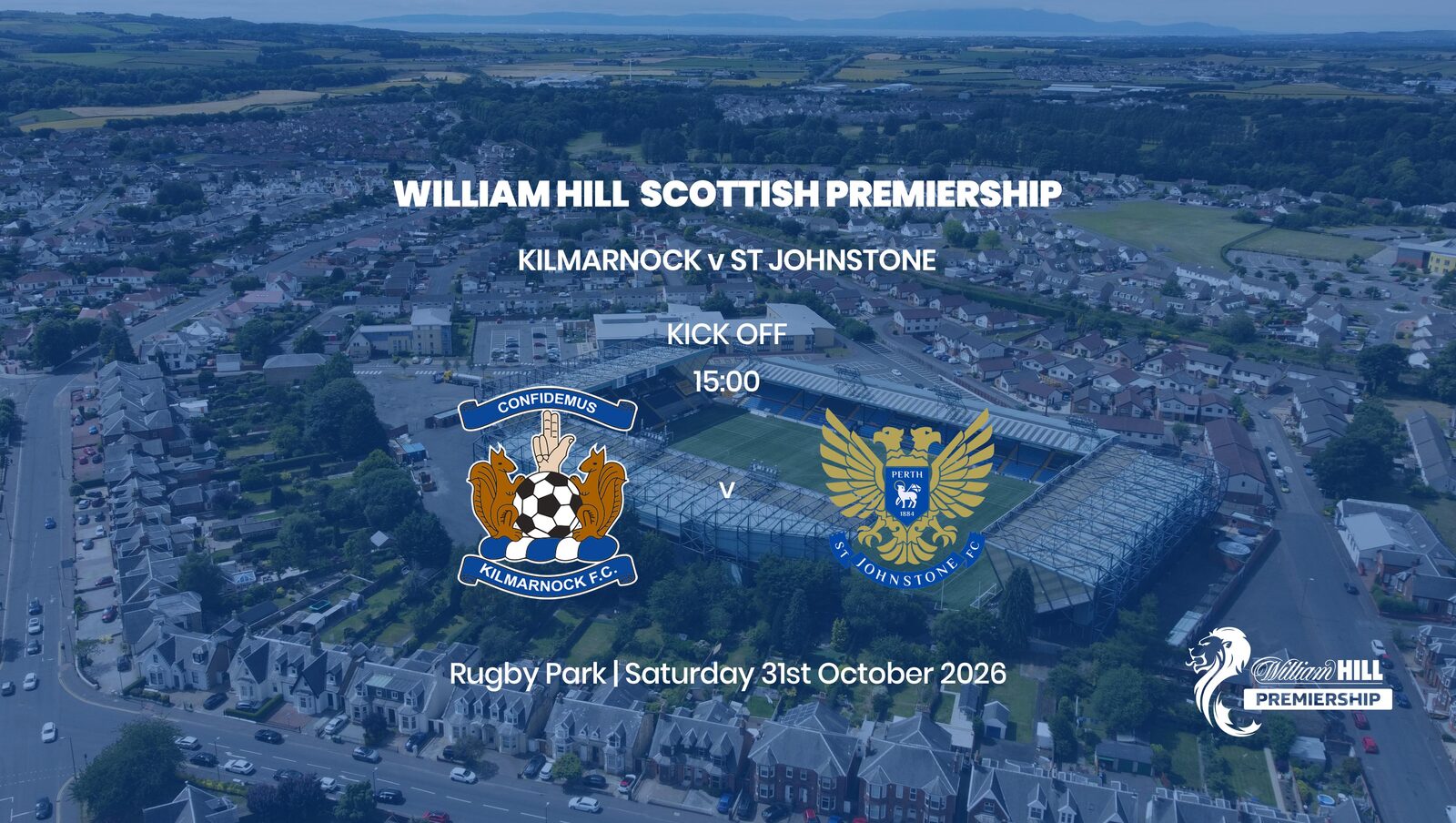 Event image William Hill Premiership - Kilmarnock v St Johnstone - Saturday 31st October 2026