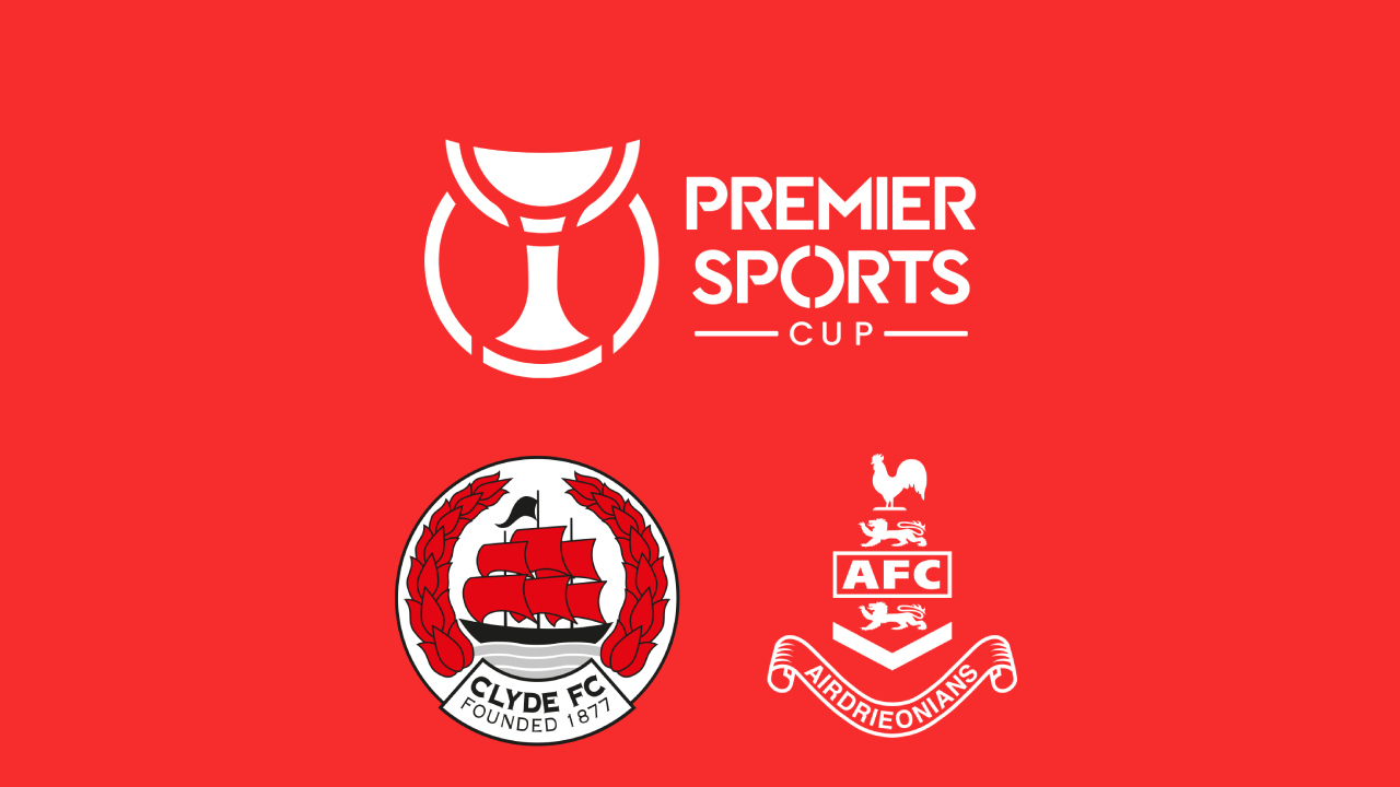 Event image Clyde v Airdrieonians | Premier Sports Cup | Tuesday 14 July | Hamilton Community Stadium | 7.45pm