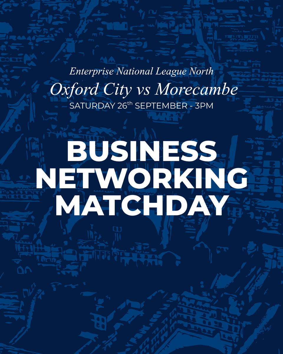 Event image Business Networking Match | Oxford City vs Morecambe
