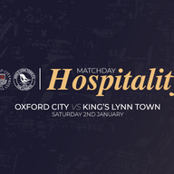 Event image Matchday Hospitality | Oxford City vs King's Lynn Town