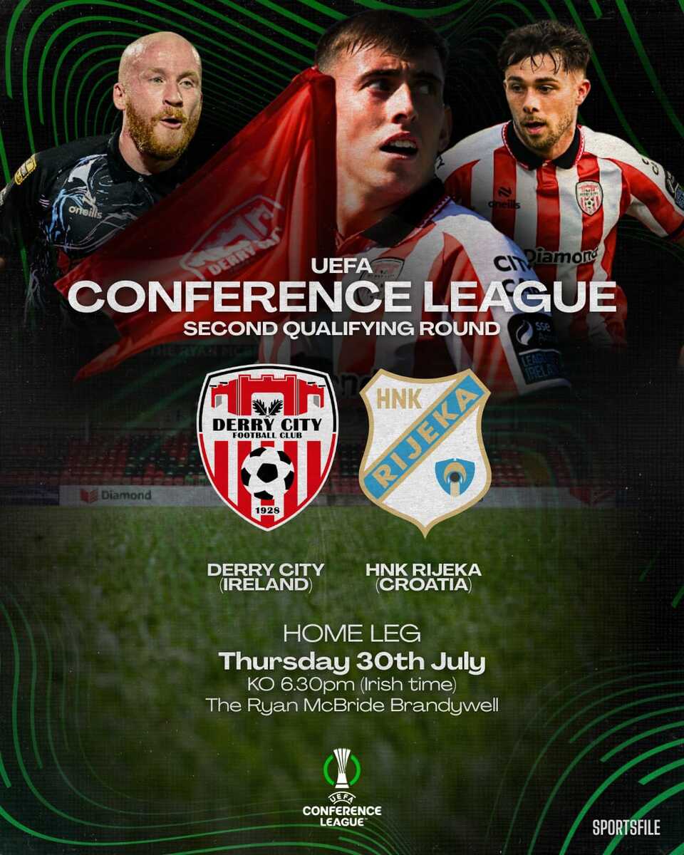 Event image Derry City v HNK Rijeka - HOME SUPPORTERS