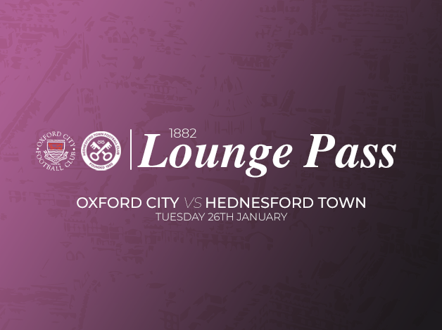Event image 1882 Lounge Pass | Oxford City vs Hednesford Town