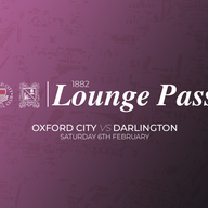 Event image 1882 Lounge Pass | Oxford City vs Darlington