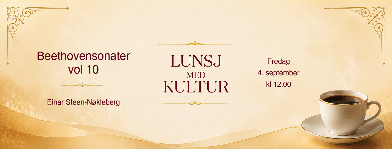 Event image Lunsj med kultur: Beethovensonater vol. 10