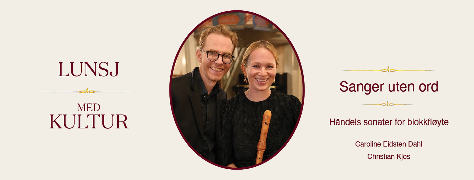 Event image Lunsj med kultur: Sanger uten ord 