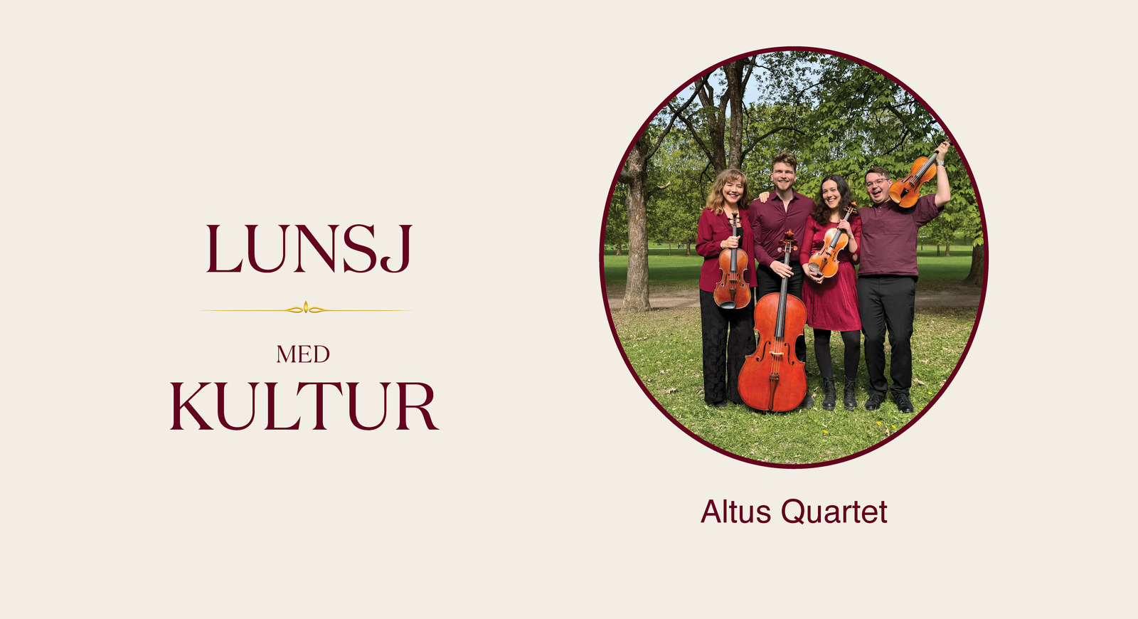 Event image Lunsj med kultur: Altus Quartet