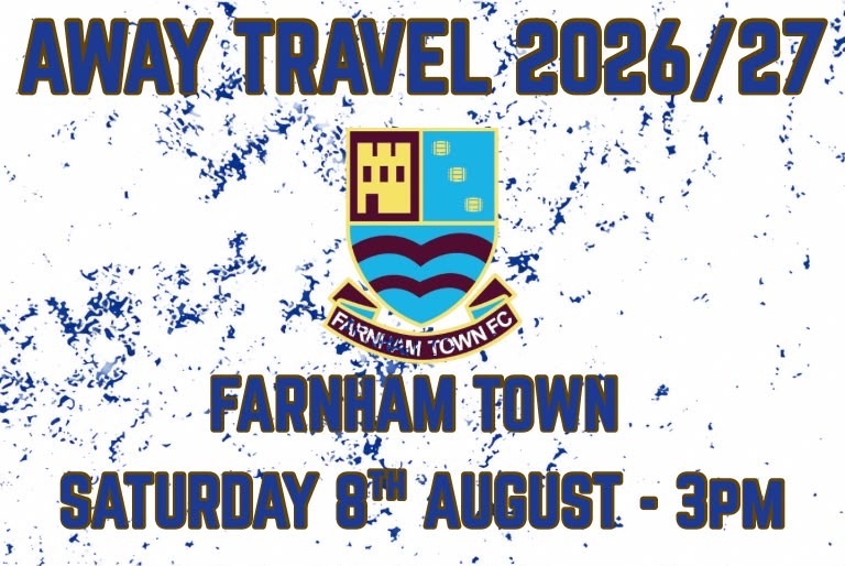 Event image Away Minibus Travel - Farnham v AFC Totton 