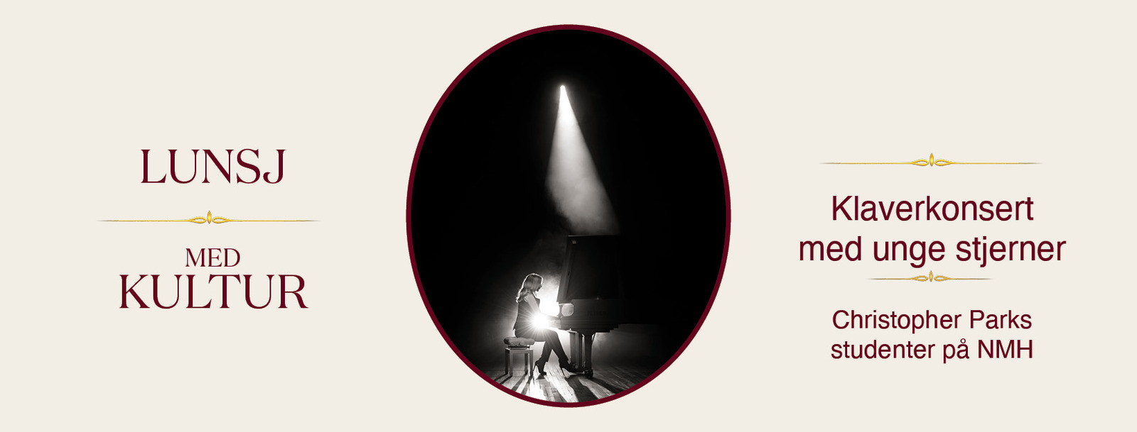 Event image Lunsj med kultur: Klaverkonsert med unge stjerner