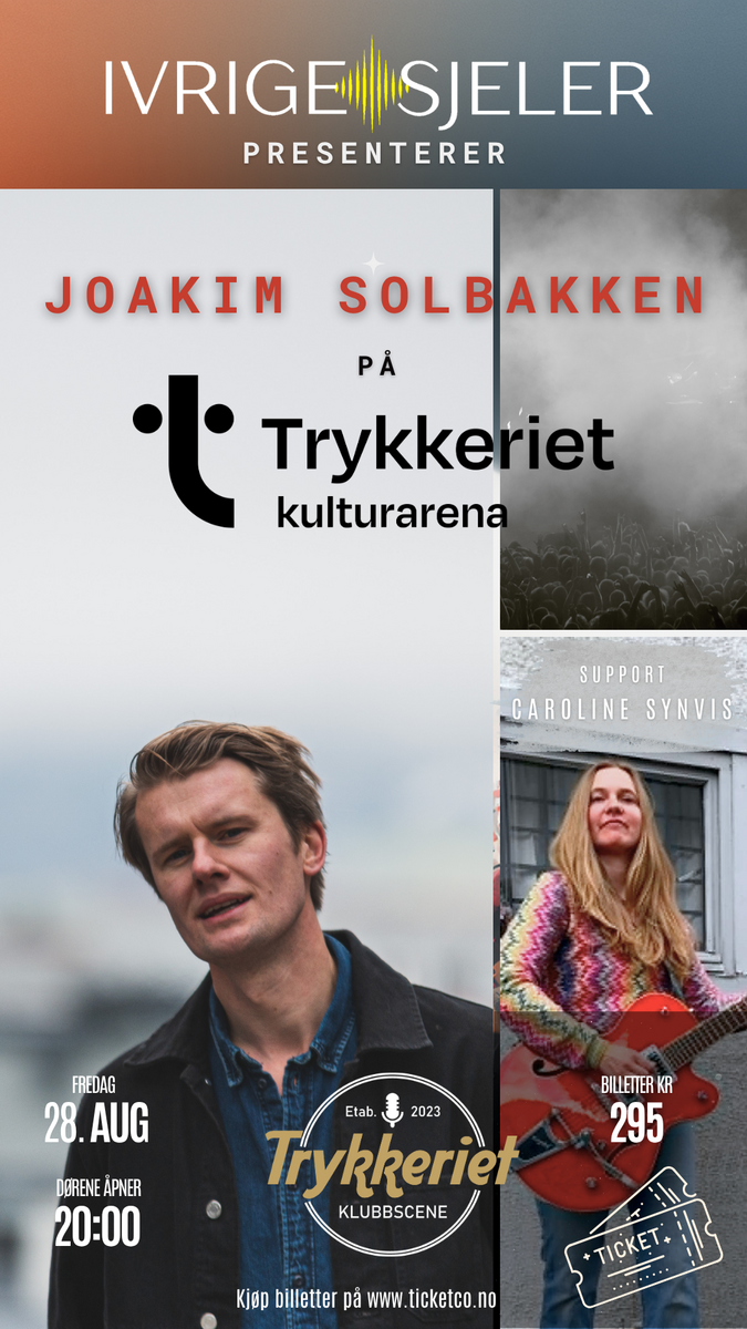 Event image Joakim Solbakken på Trykkeriet Klubbscene