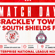Event image Brackley Town FC v South Shields FC – Enterprise National League North – Saturday 29th August 2026 - KO 3pm