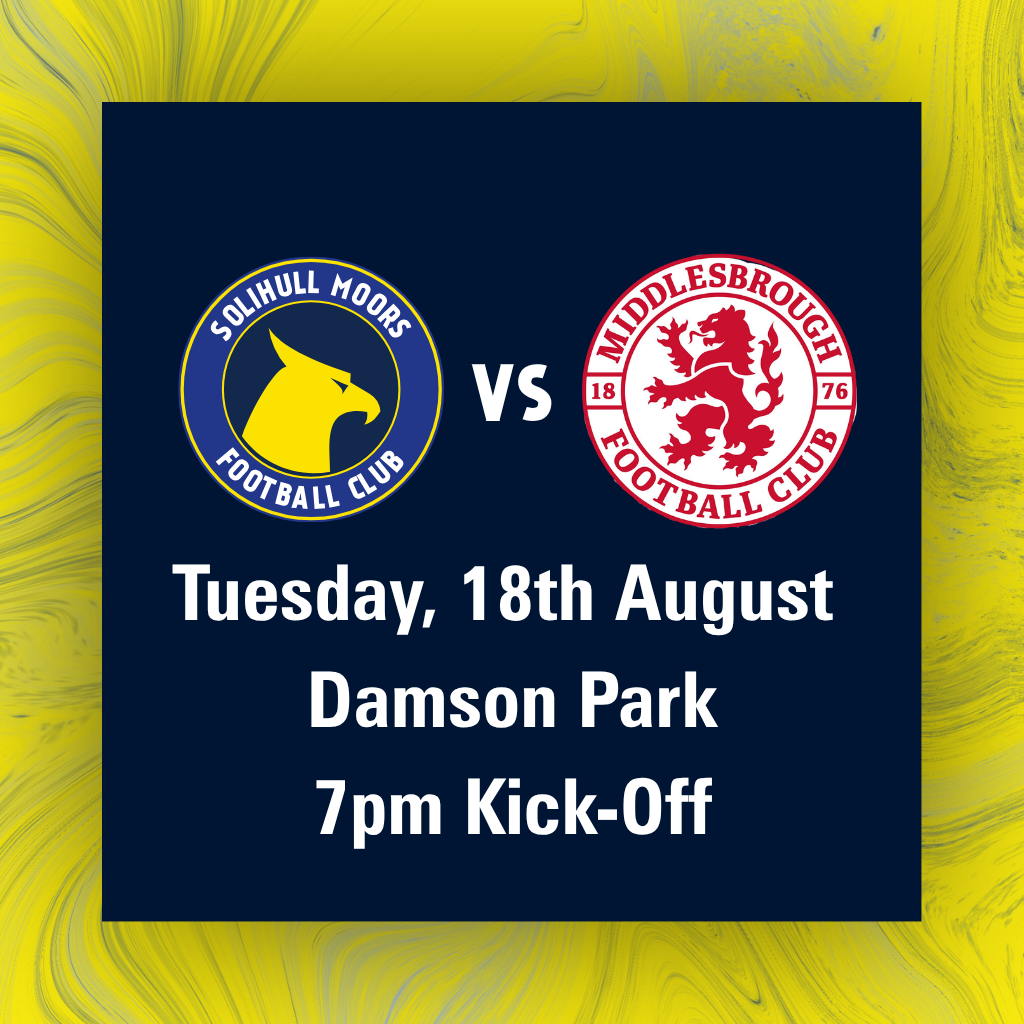 Event image Solihull Moors v Middlesbrough U21's National League Cup