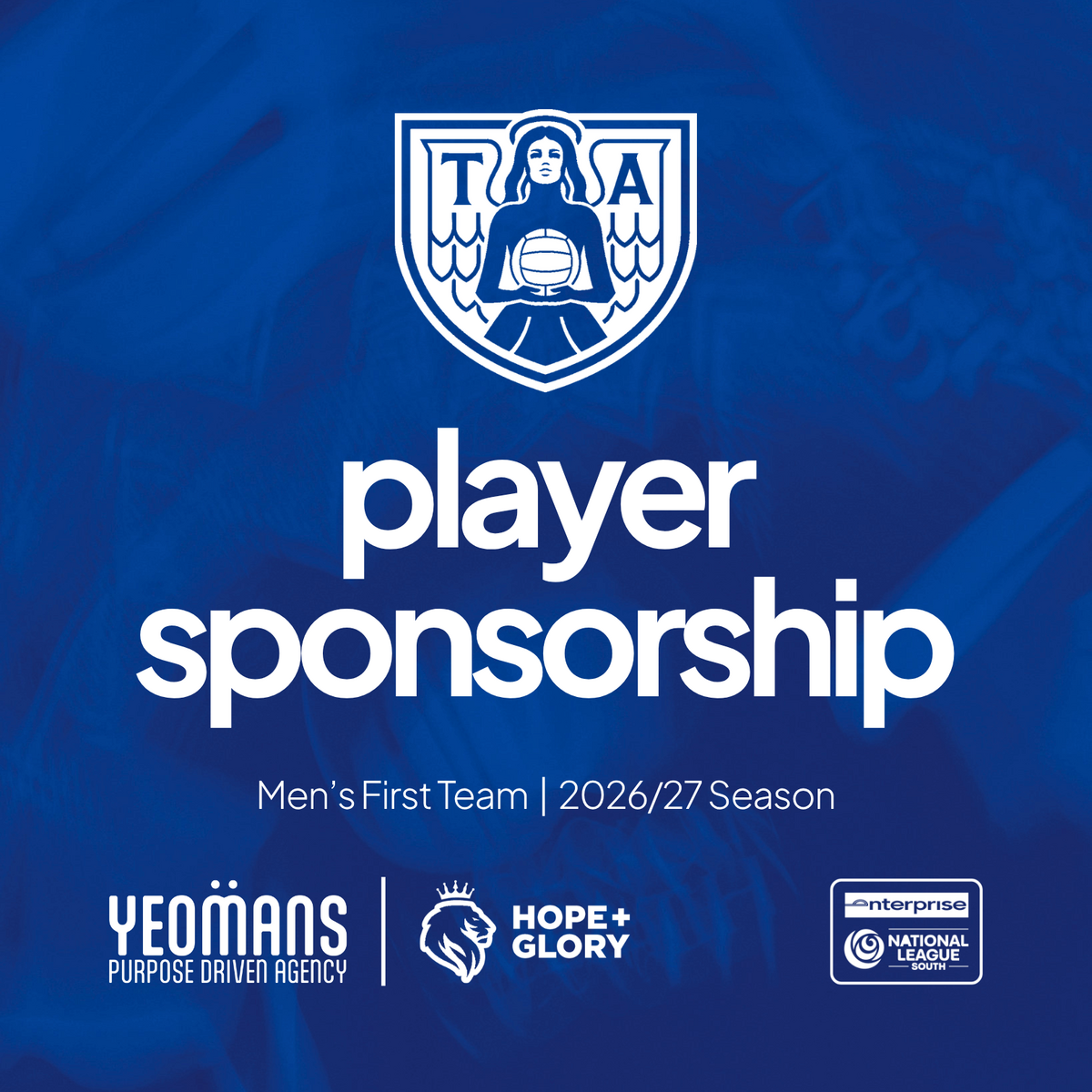 Event image Tonbridge Angels | Men's 1st Team Sponsorships 2026/27