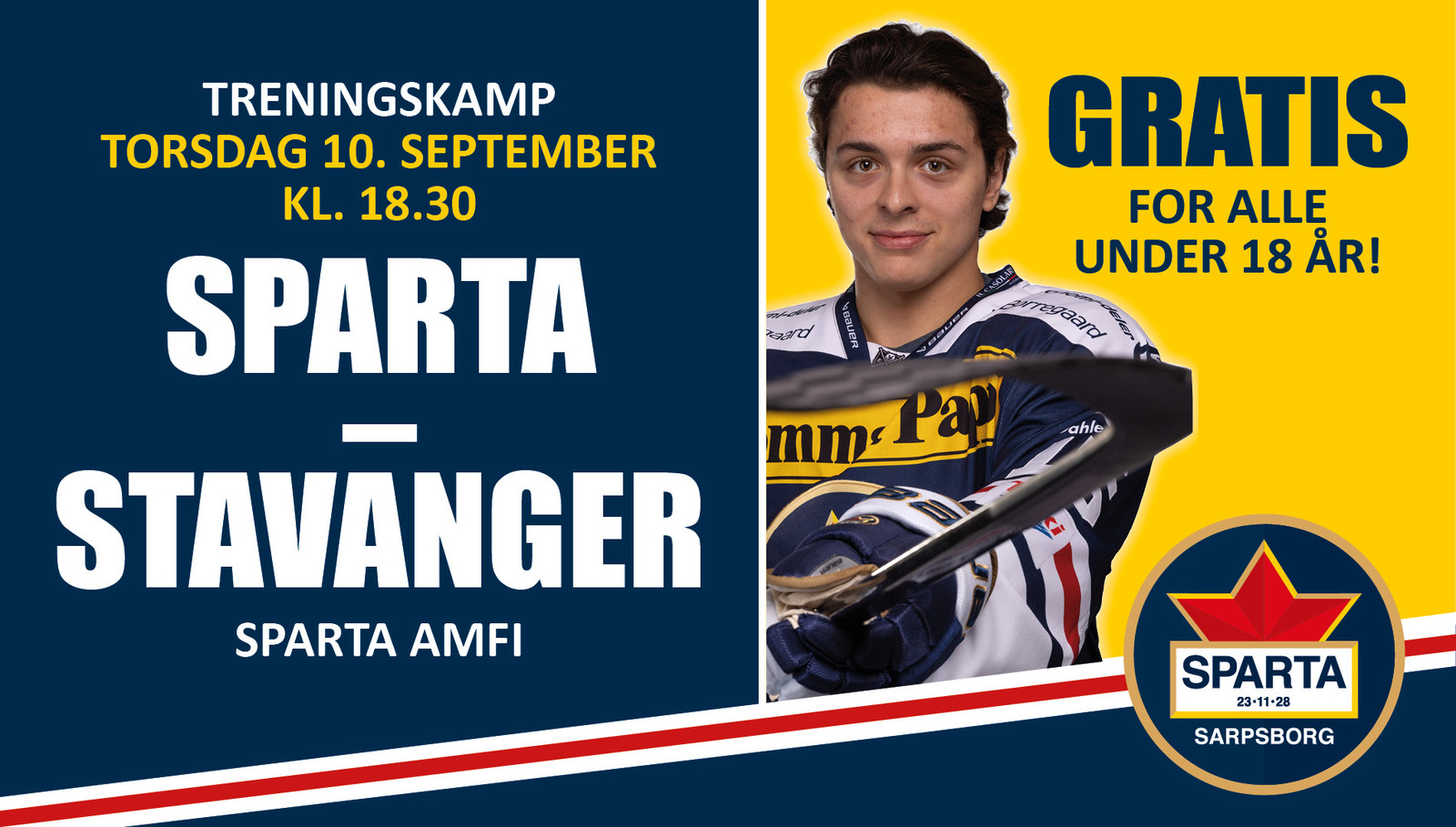 Event image Treningskamp Sparta vs Stavanger Oilers
